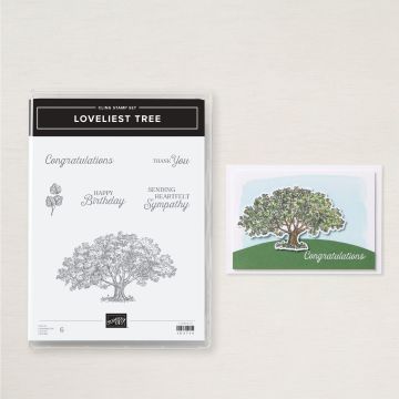 LOVELIEST TREE CLING STAMP SET (ENGLISH)