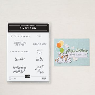 SIMPLY SAID MIX& MATCH PHOTOPOLYMER STAMP SET (ENGLISH)