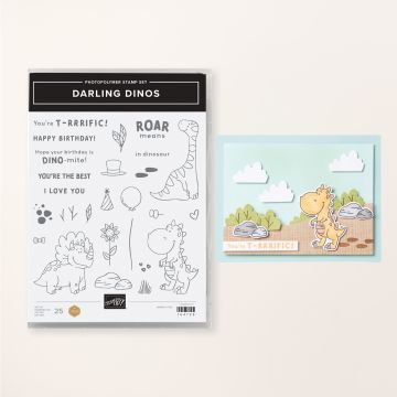 DARLING DINOS PHOTOPOLYMER STAMP SET (ENGLISH)