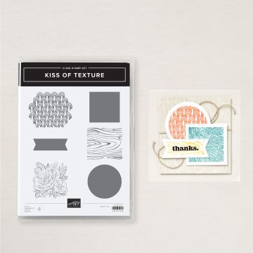 KISS OF TEXTURE CLING STAMP SET