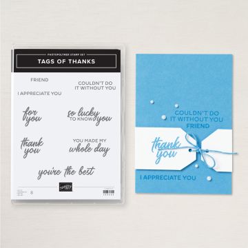 TAGS OF THANKS PHOTOPOLYMER STAMP SET (ENGLISH)