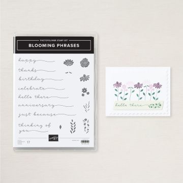 BLOOMING PHRASES PHOTOPOLYMER STAMP SET (ENGLISH)