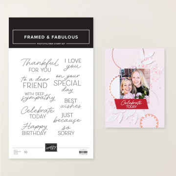 FRAMED & FABULOUS PHOTOPOLYMER STAMP SET (ENGLISH)