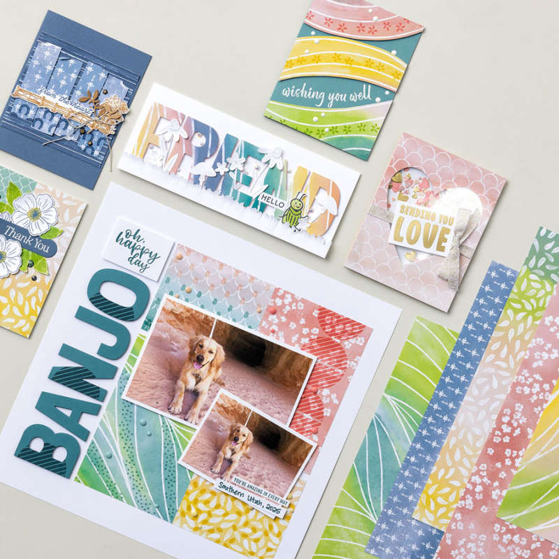 PAINTED ILLUSIONS 12" X 12" (30.5 X 30.5 CM) DESIGNER SERIES PAPER