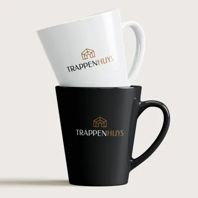 Logo Trappenhuys op koffie mokjes