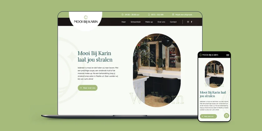 Branding en webdesign Mooi bij Karin