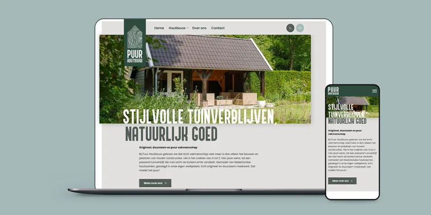 Webdesign Puur Houtbouw