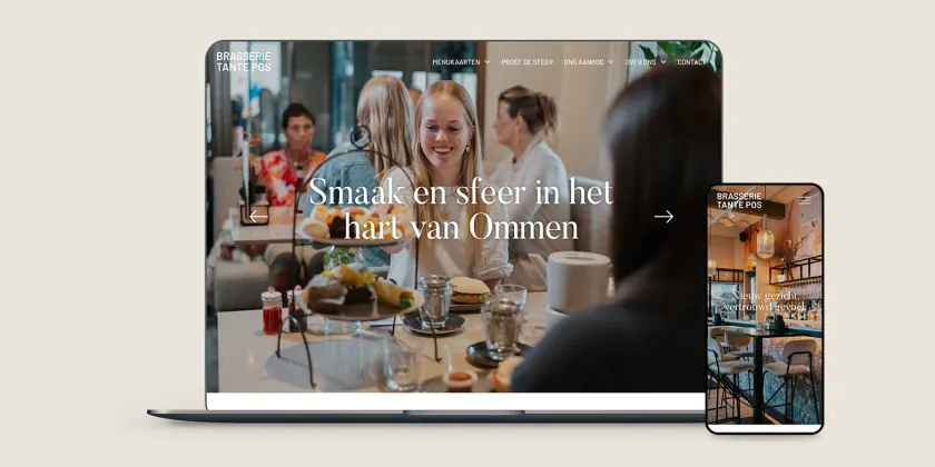 Website Brasserie Tante Pos