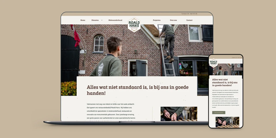 Webdesign Roald Hans