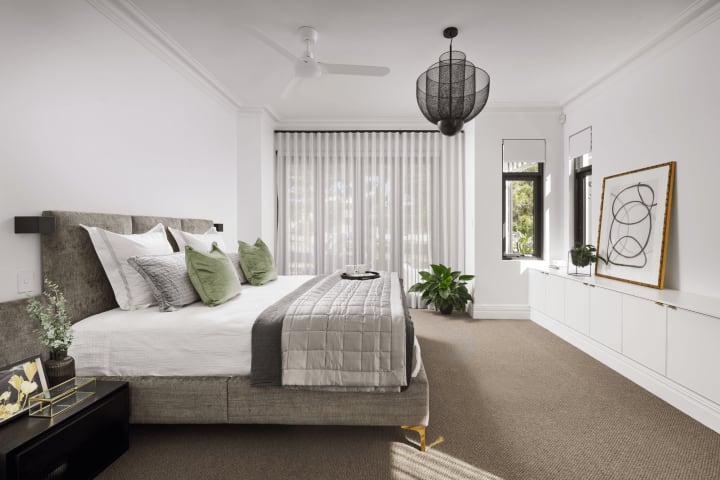 Stannard past projects archive - Cottesloe home - Master suite/bedroom.