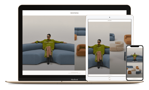 Screenshot of Westwing website.