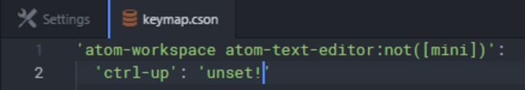 How to handle keybindings in Atom S.Bistrović