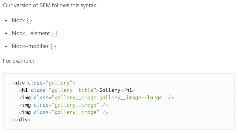 Lonely Planet Style Guide, BEM example.