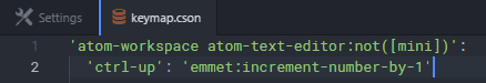 Keybindings keymap replace command.