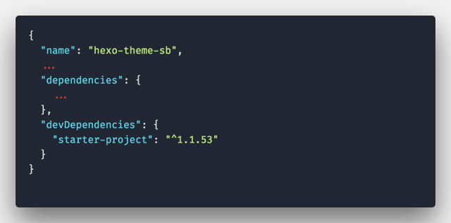 package.json file