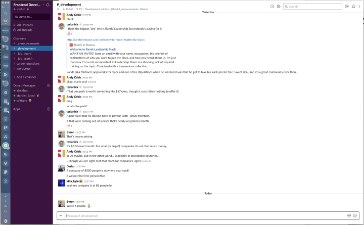 Screenshot of my Station application