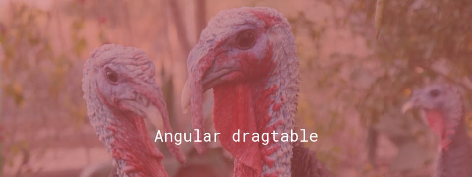 Angular dragtable