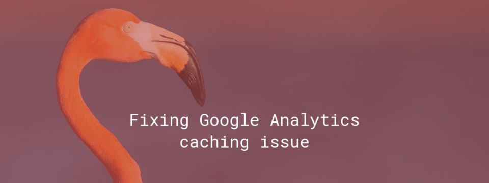 Fixing Google Analytics caching issue