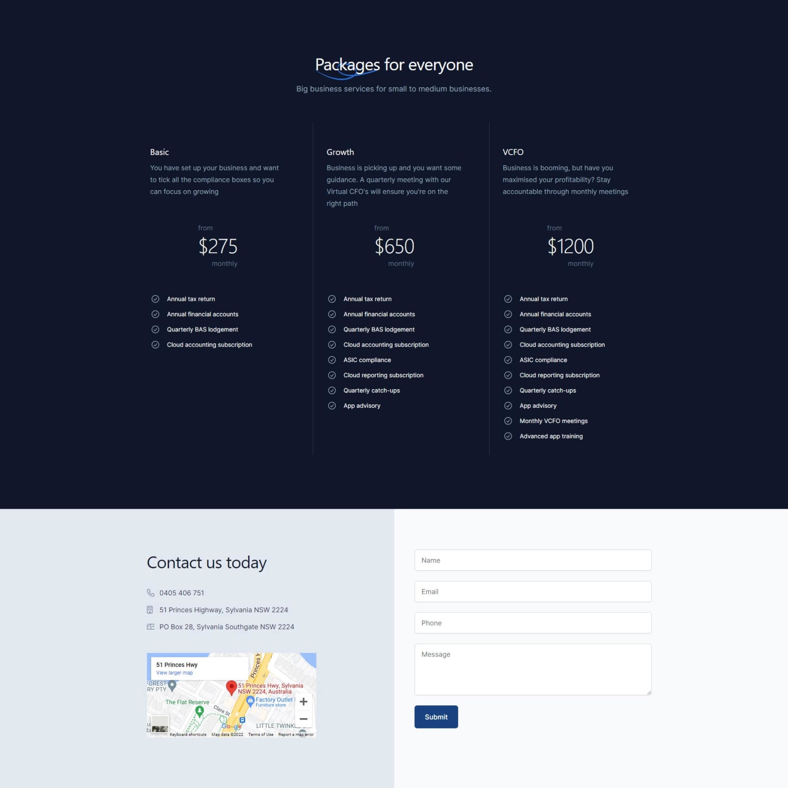 Screenshot 2 of VCFO Accountants