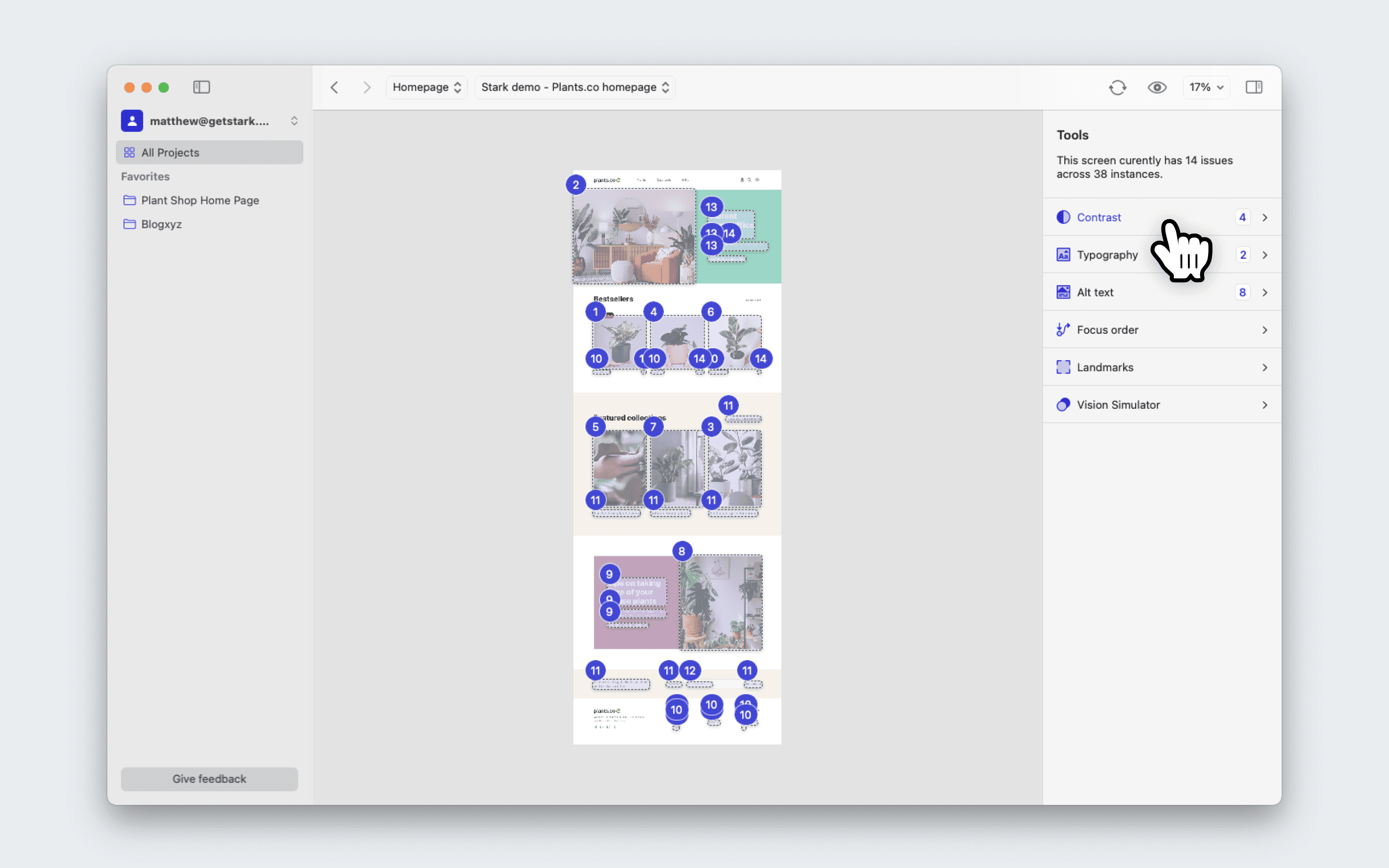 Using Contrast Checker + Color Suggestions