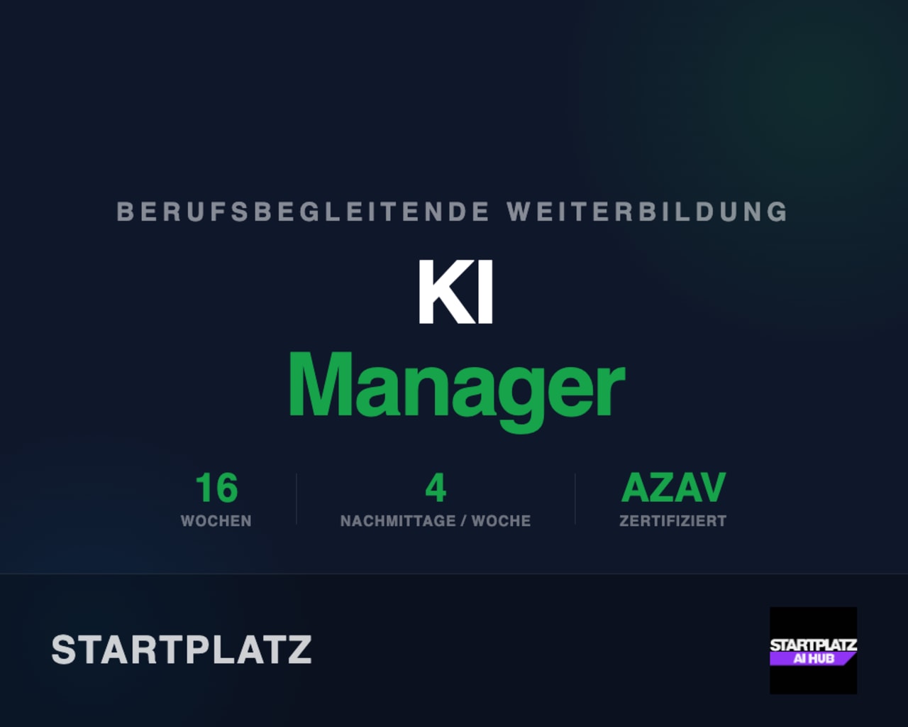 KI-Manager Teilzeit — In 16 Wochen zum qualifizierten KI-Experten