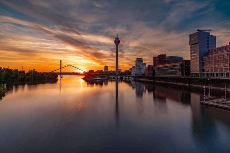 Ausblick über den Medienhafen