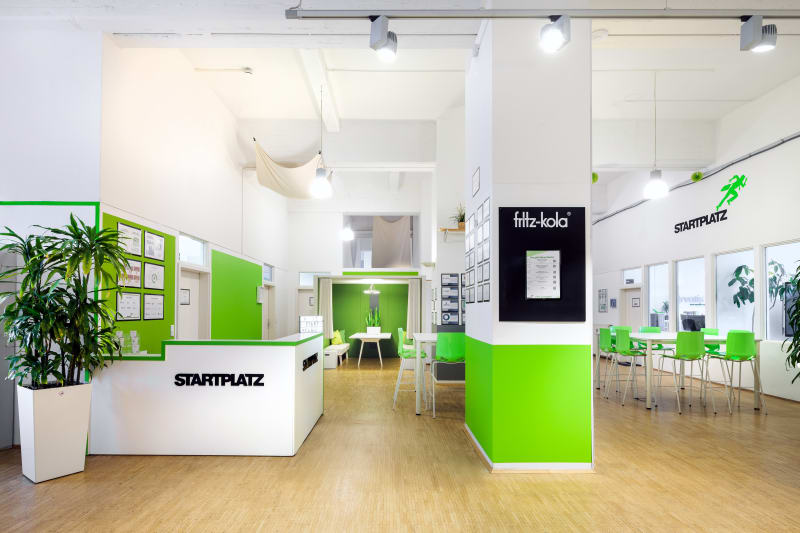 Empfangsbereich des STARTPLATZ Düsseldorf
