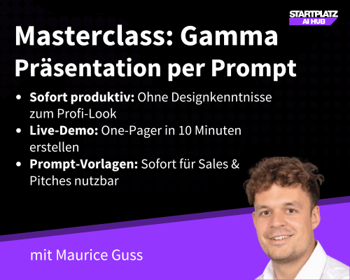 Masterclass: Gamma - Präsentationen per Prompt