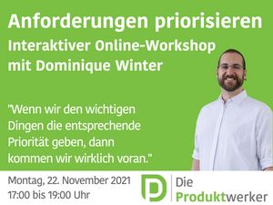 Anforderungen priorisieren - interaktives Live-Event