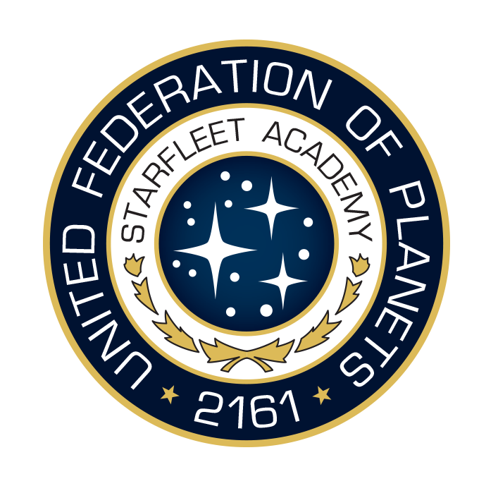 Had to extrapolate on this. Since this is a signet, I took other seals from the Alternate Universe and colorized based on those. Also changed the class date and replaced it with the establishing date based on the TNG Academy seal.