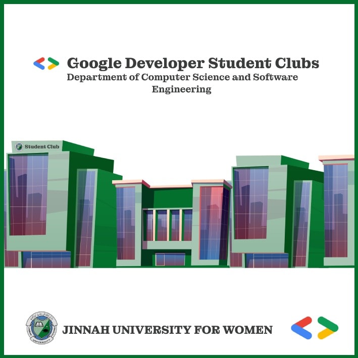 GDSC Jinnah university for women Karachi logo