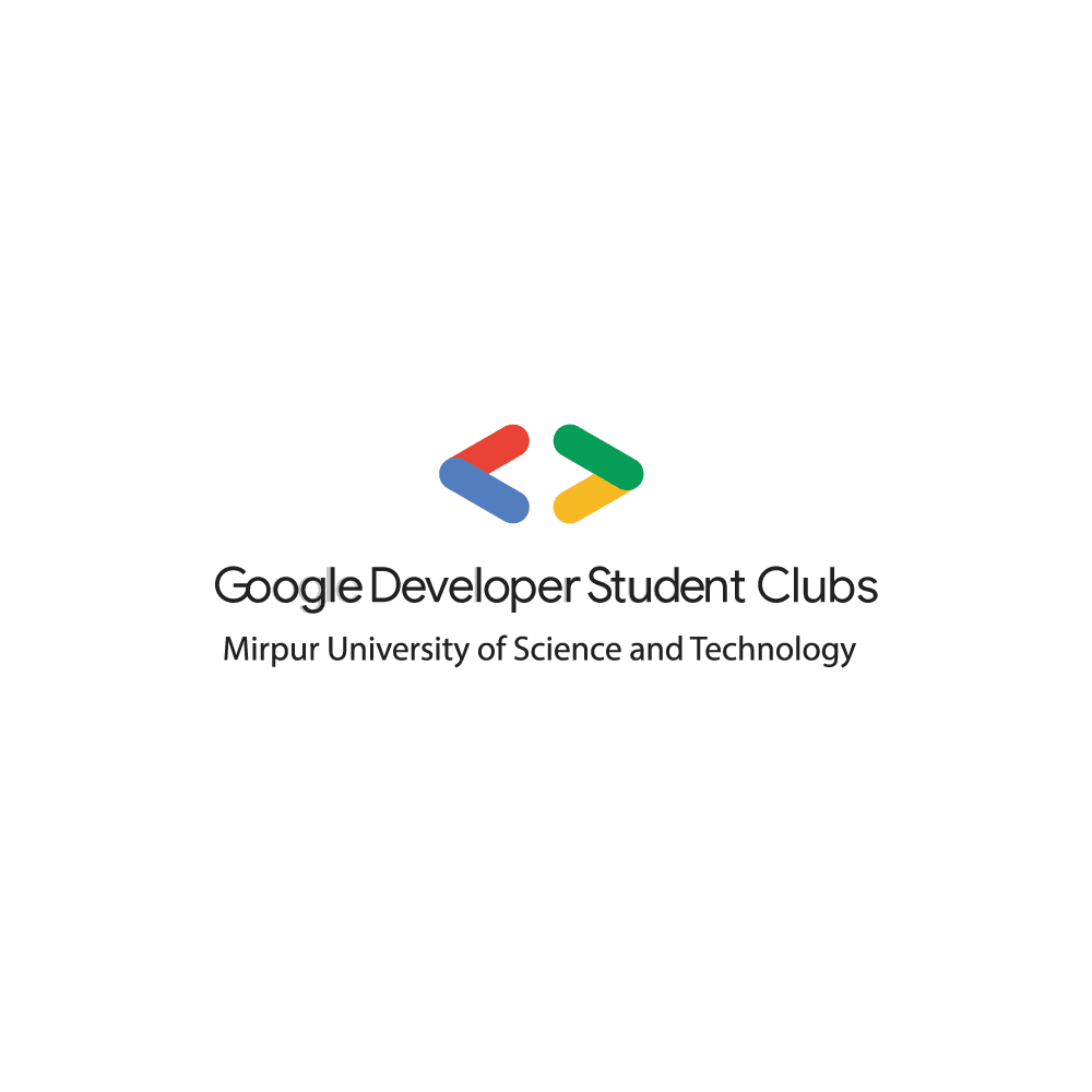 GDSC Mirpur University of Science and Technology logo