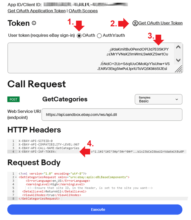 Developer - getCategories