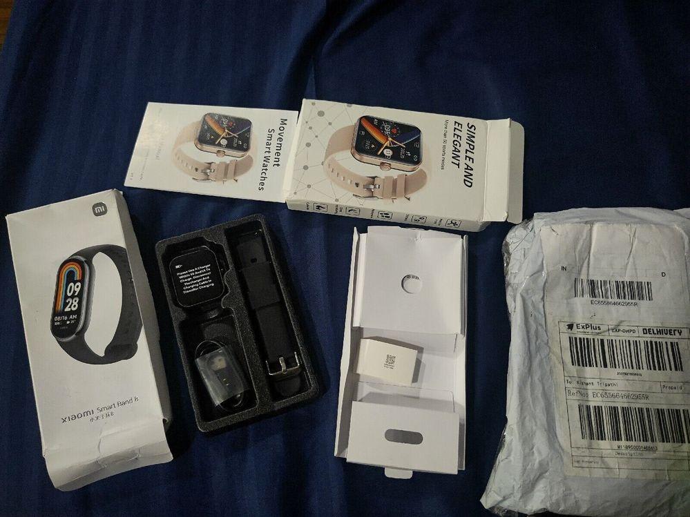 The fake watch and empty box