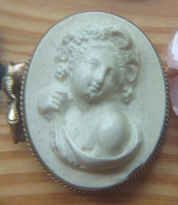 Probably lava cameo, minus her pin mechanism