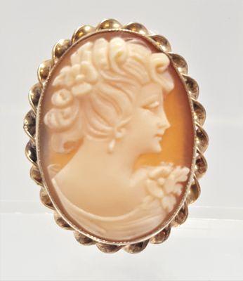 AMCO  gold-filled cameo