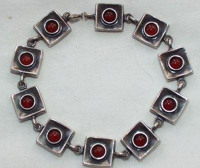 Mid-century pewter and rhinestone