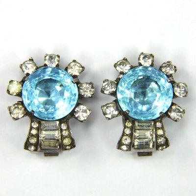 Mazer Sterling Clip on Earrings