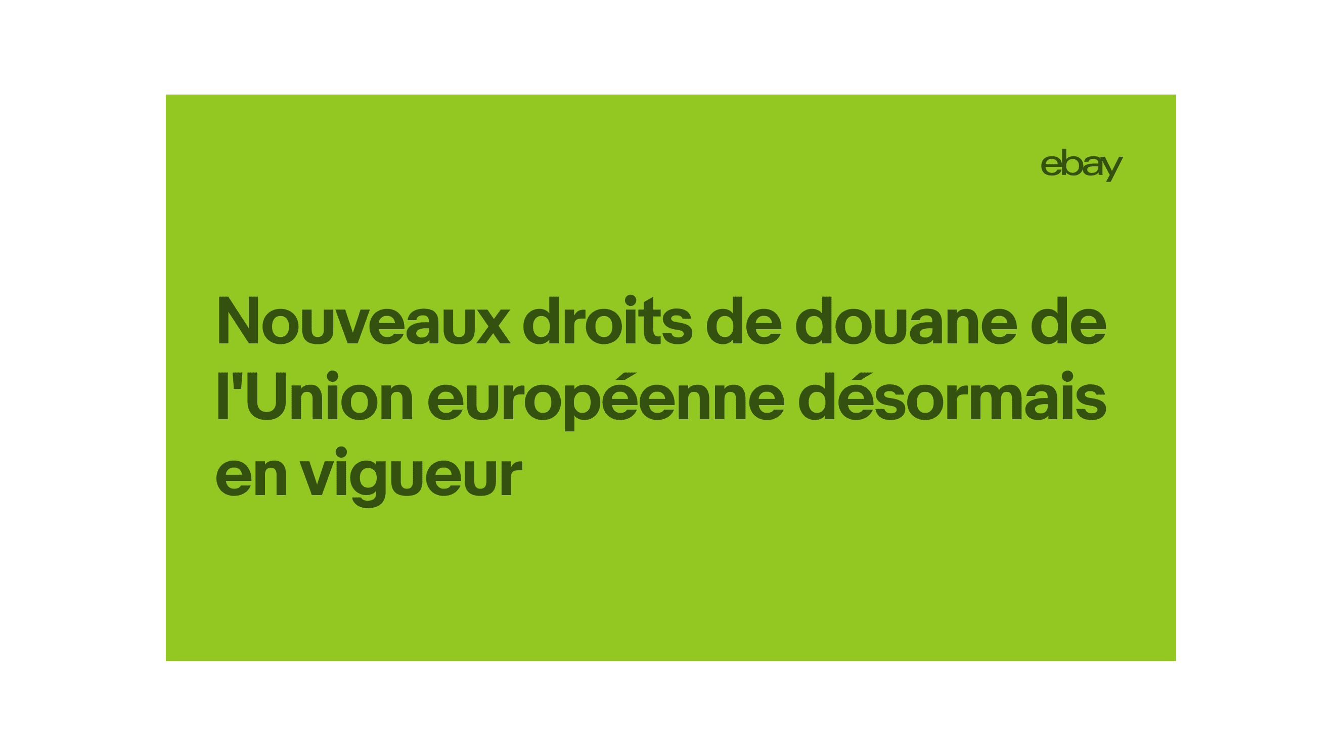 New European Union tariffs now in effect for low-value imports