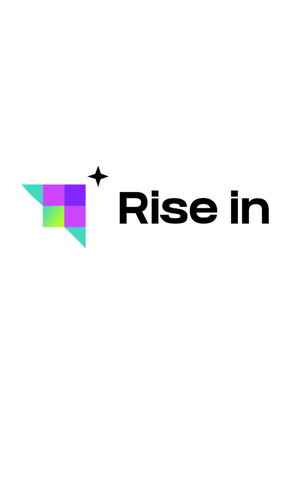 Rise in logo
