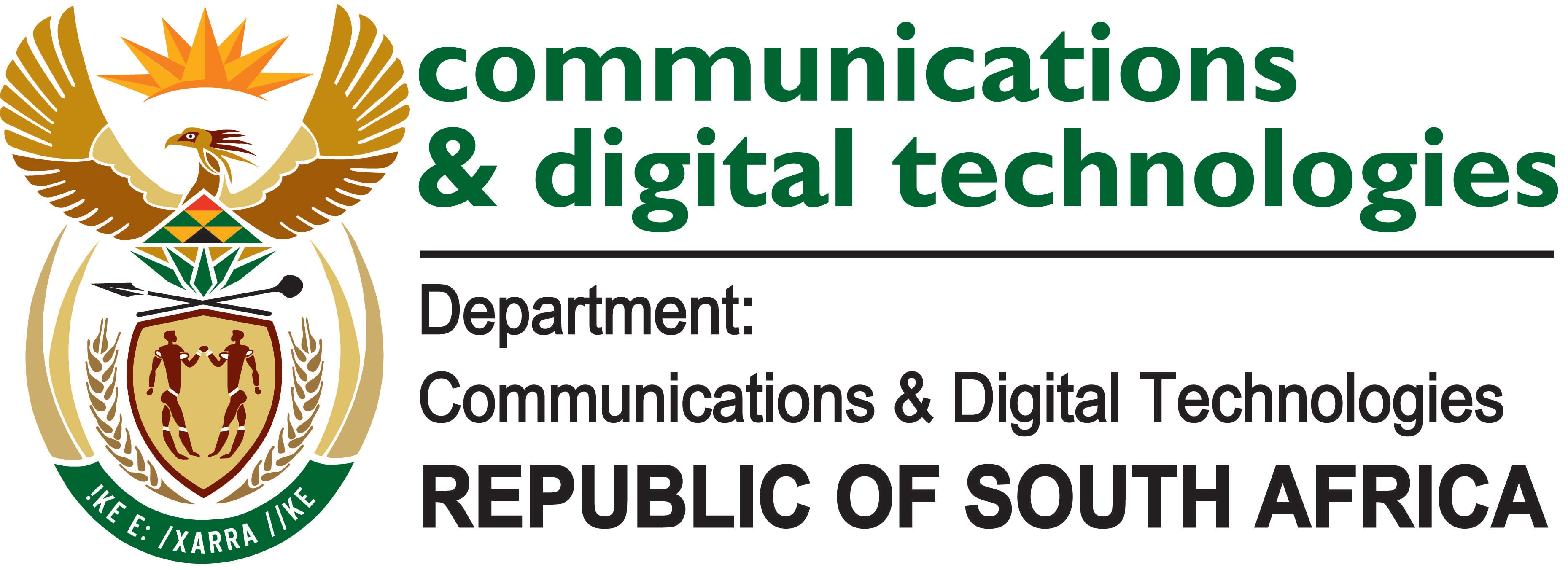 Communications &amp; Digital Technologies Republic of South Africa logo