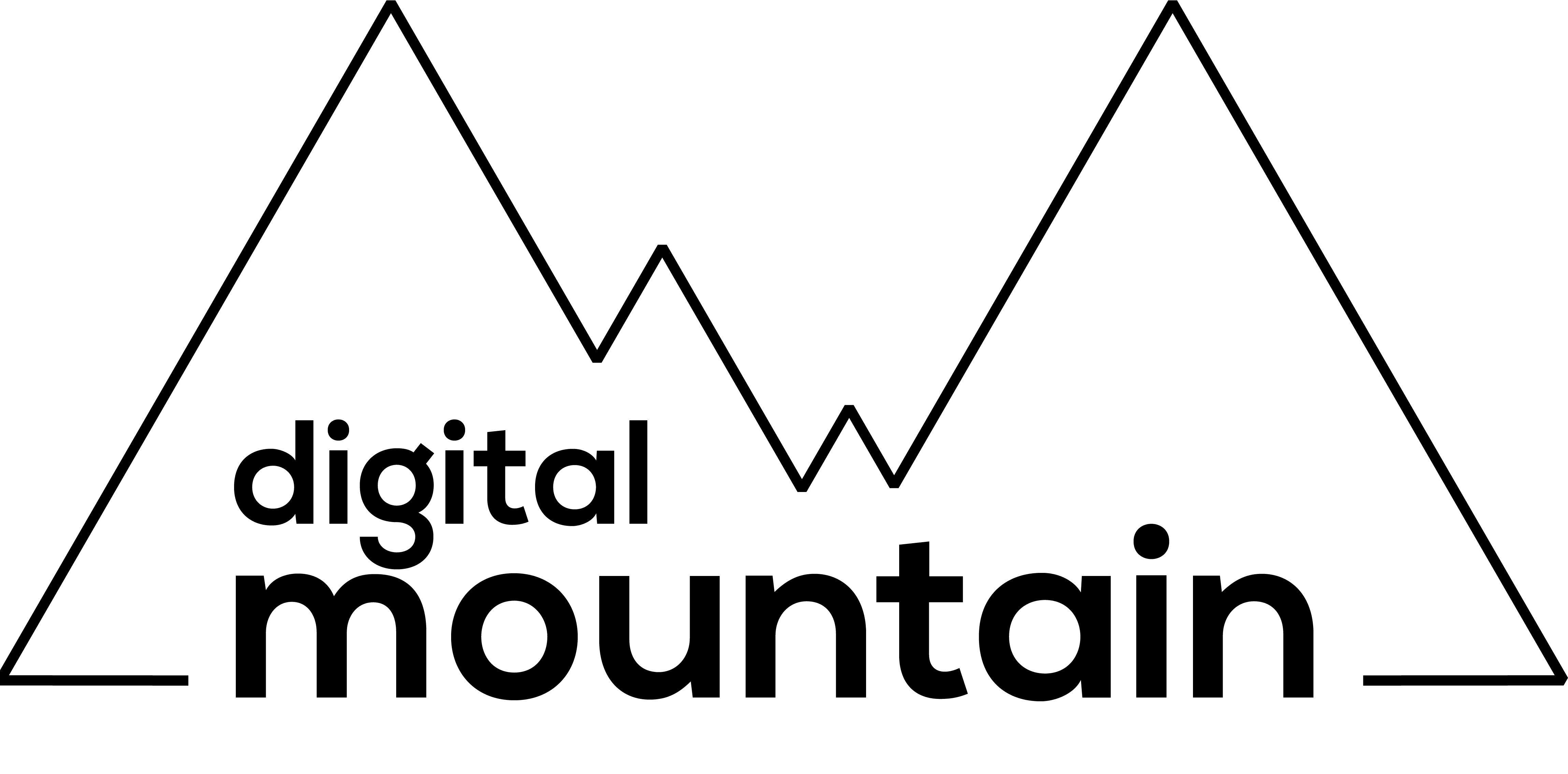 Digital mountain logo