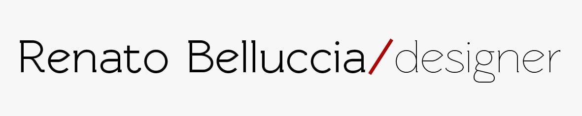 Renato Belluccia designer logo