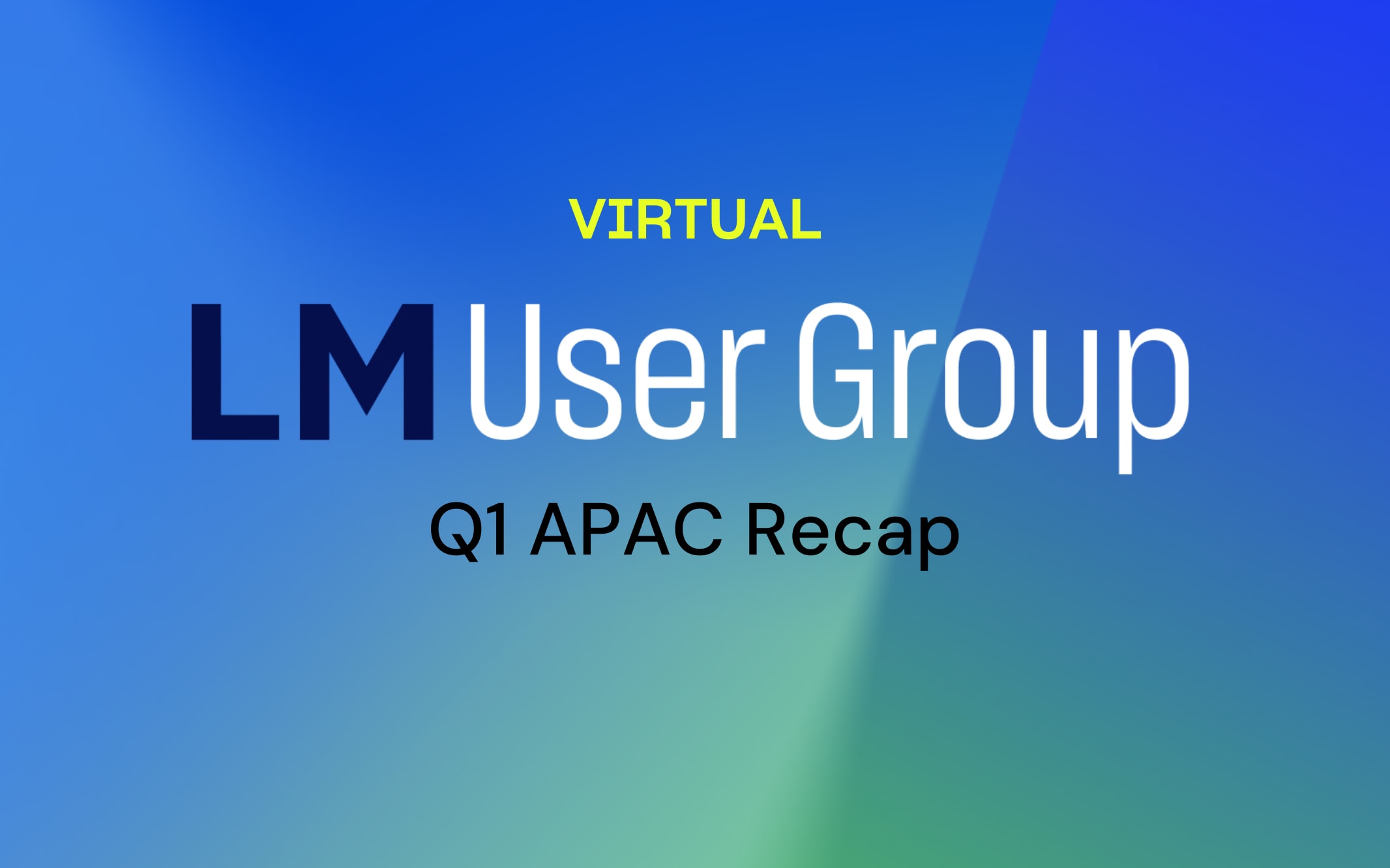 User Group Virtual Recap March 2026 | APAC | Virtual User Group | APAC ...