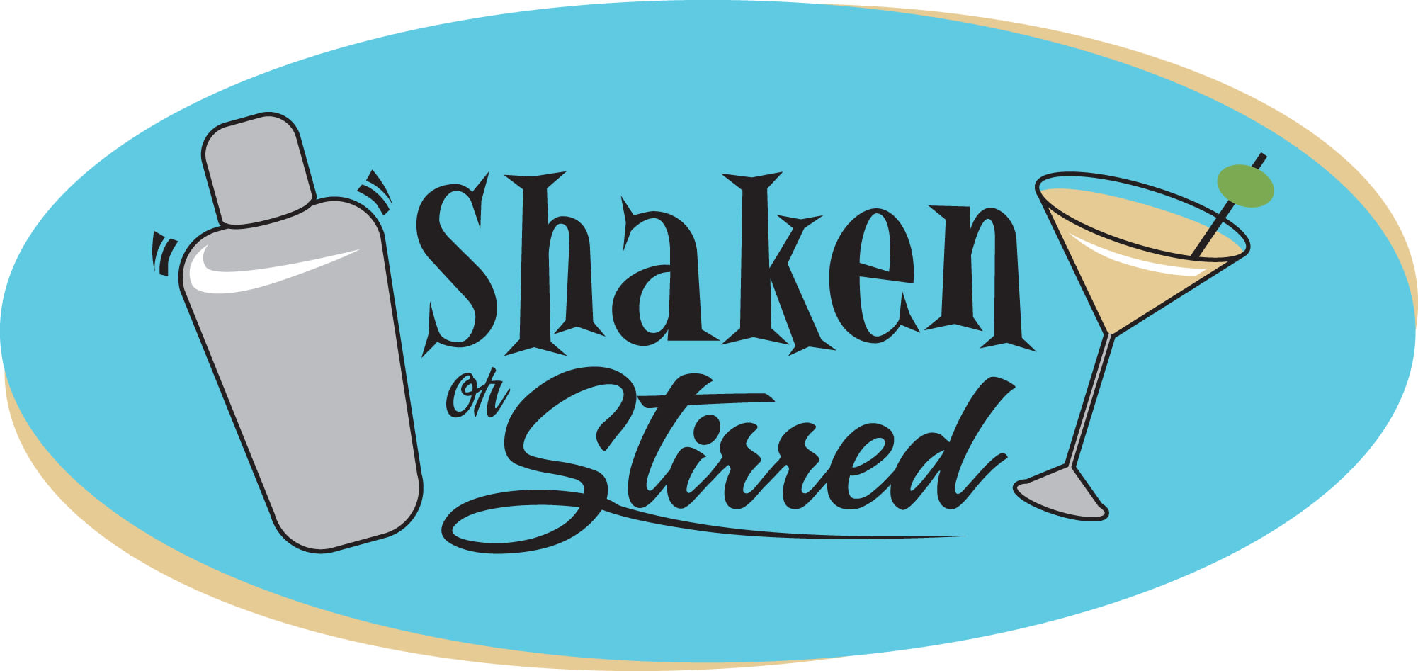 Shaken or Stirred Bartending logo