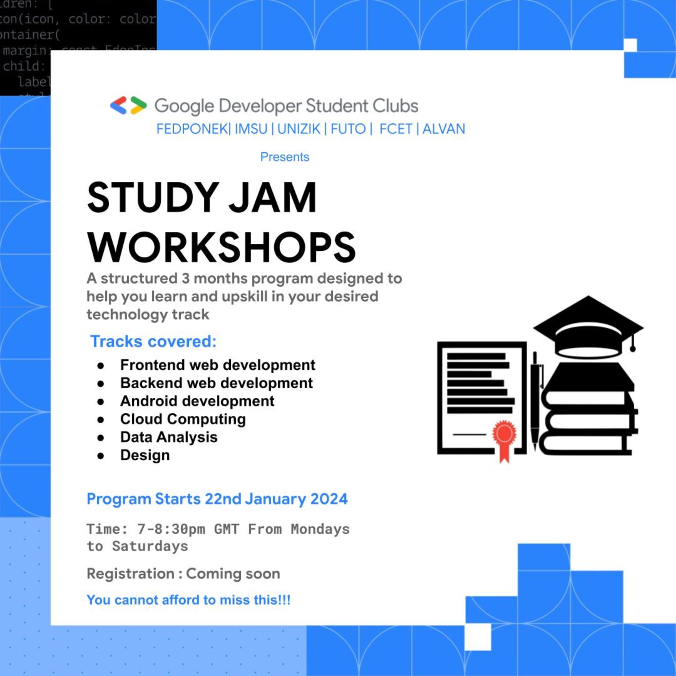 See Android Development Study Jam at Google Developer Student Clubs ...