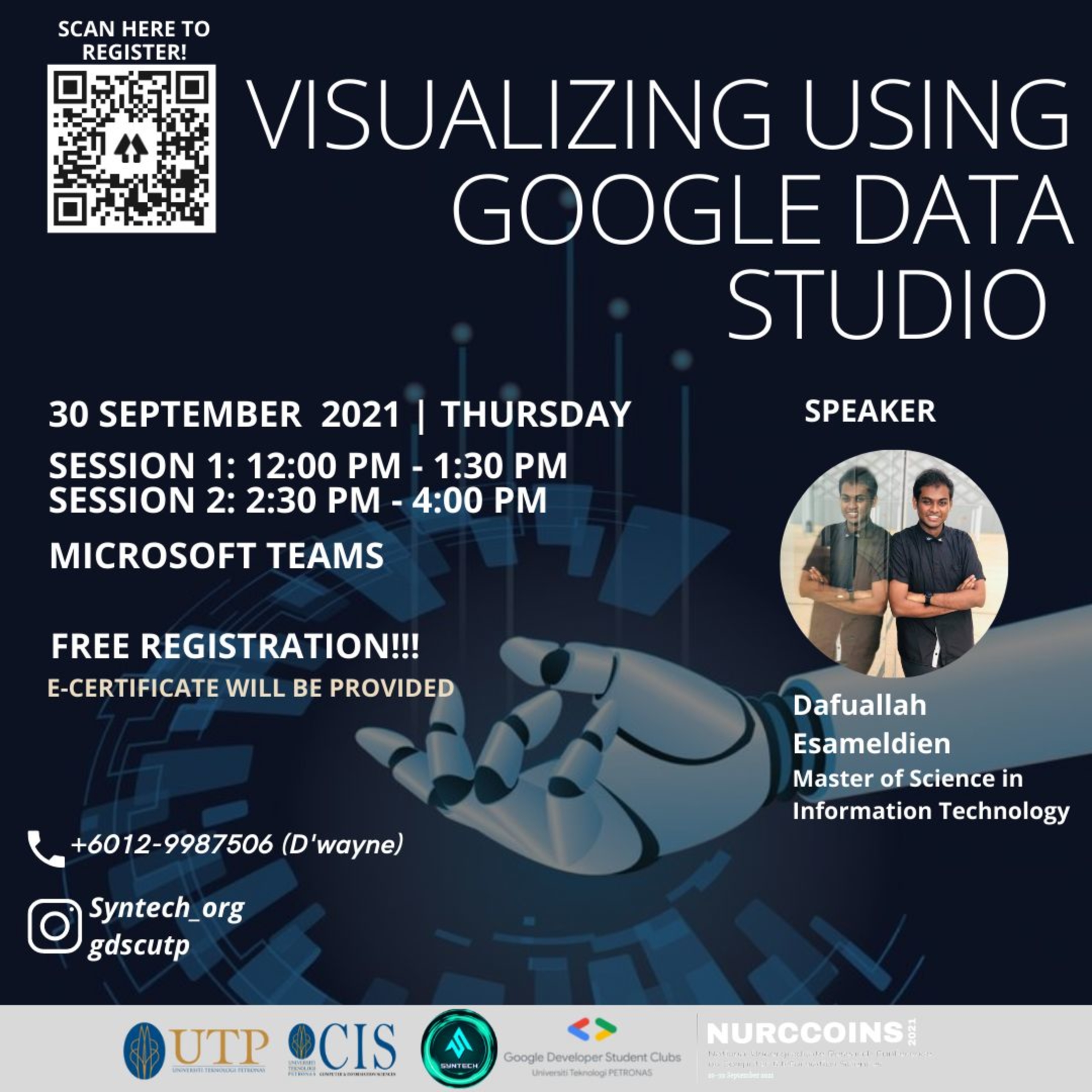 See Visualizing Using Google Data Studio at Google Developer Student Clubs  Universiti Teknologi Petronas