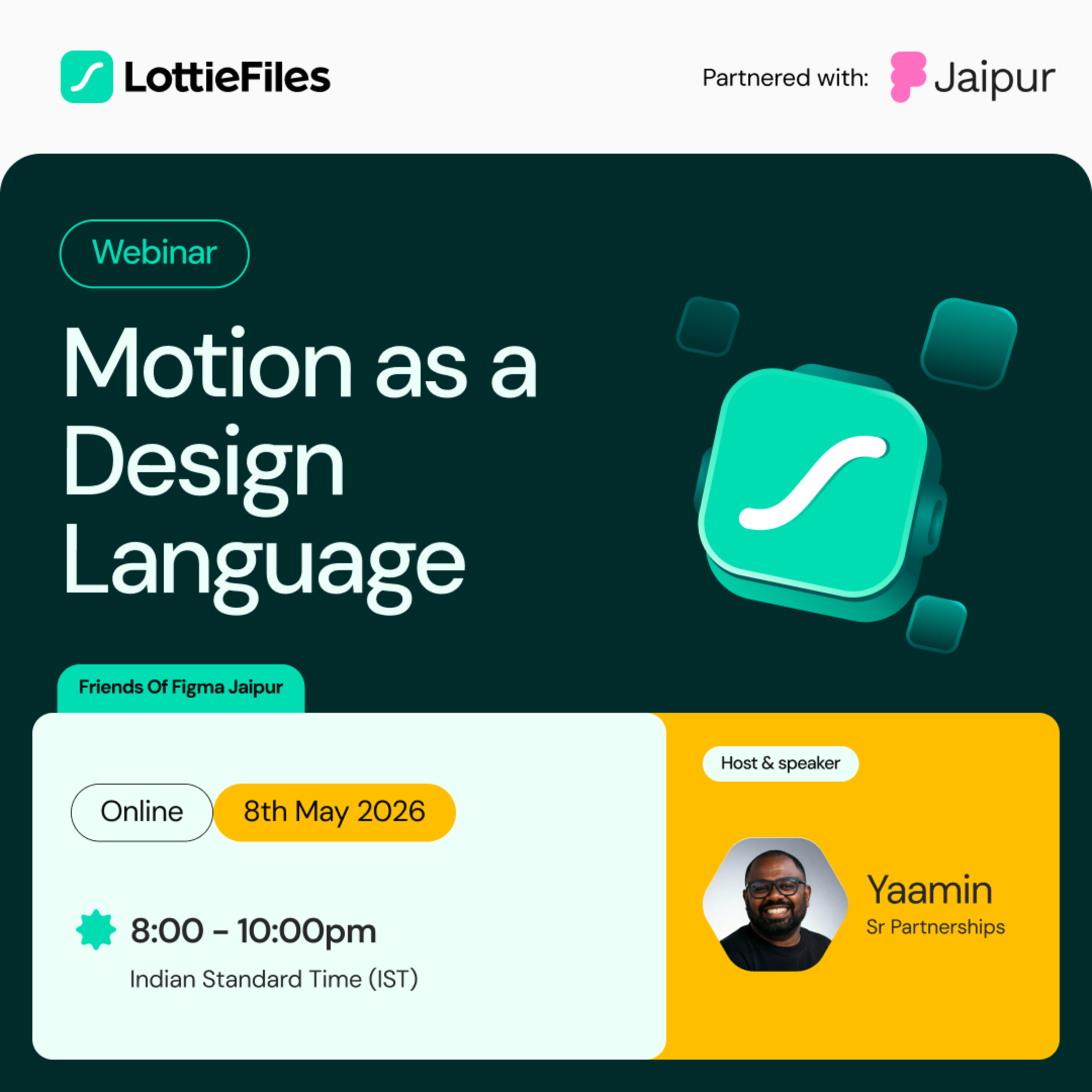 See Motion as a Design Language at Friends of Figma Jaipur