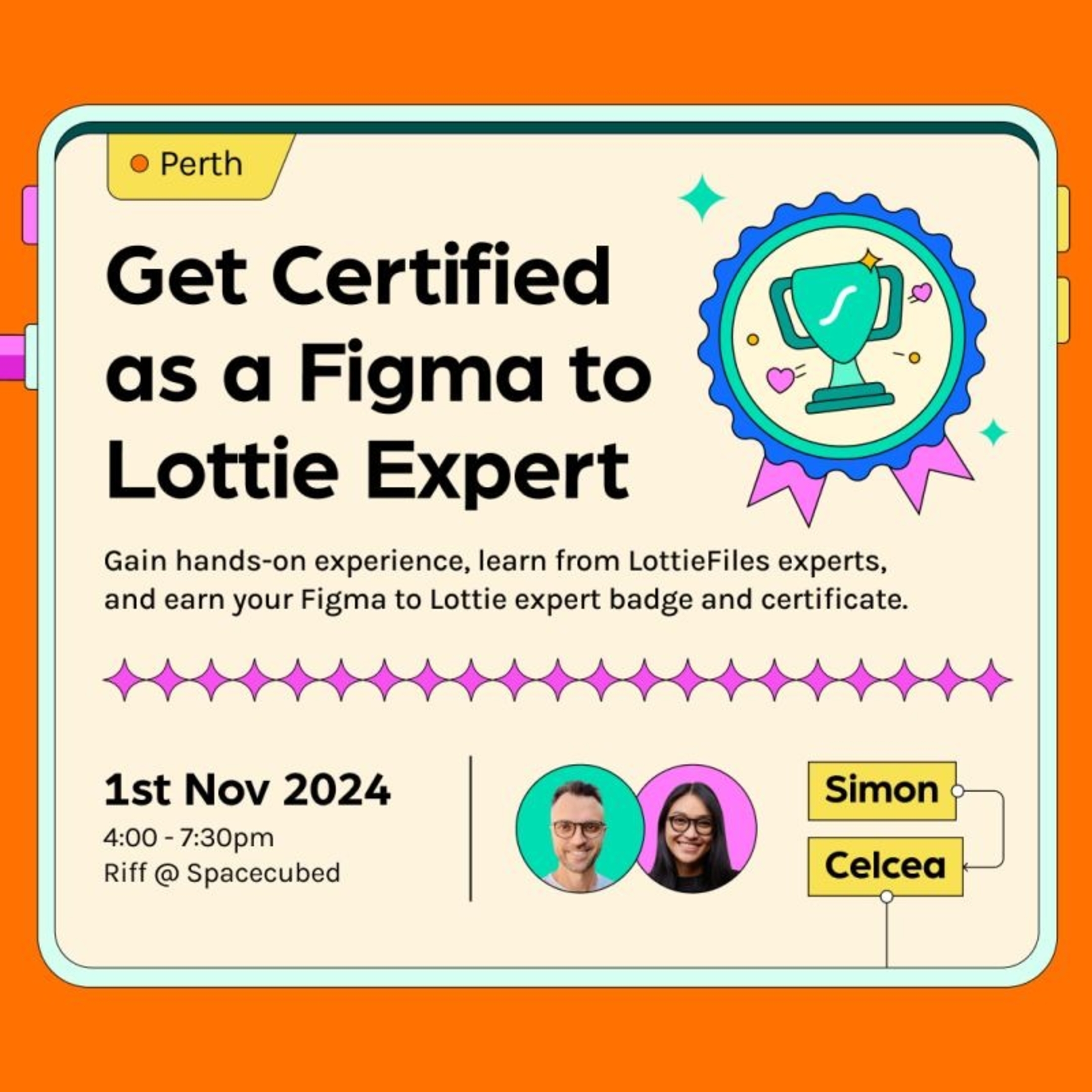 See Motion Design: Figma to LottieFiles Workshop at Friends of Figma Perth