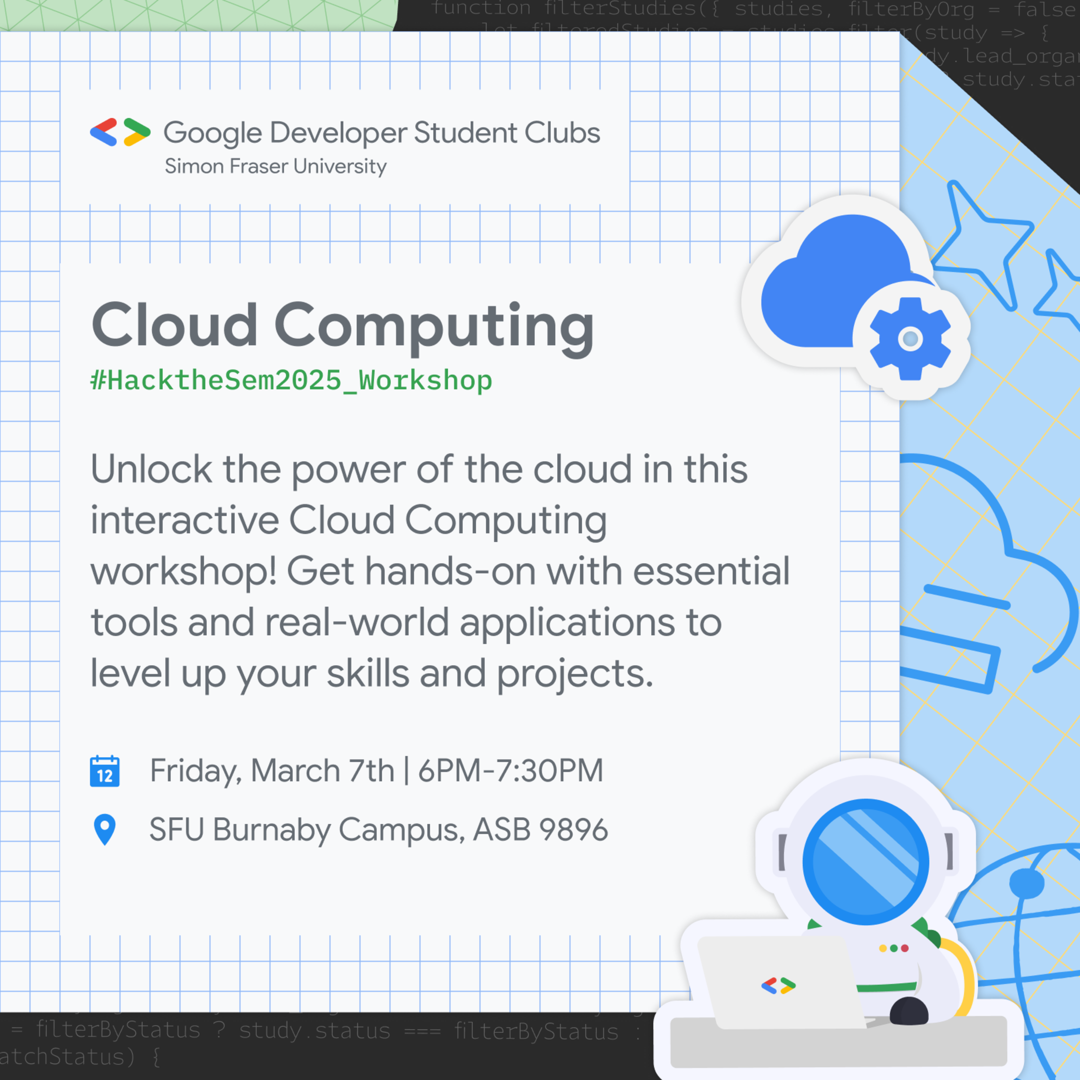 See Cloud Computing Workshop at Google Developer Groups GDG on Campus ...